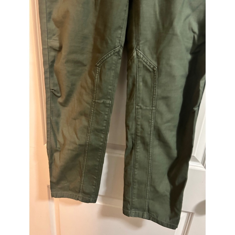 Pilcro The Wanderer Utility Pants Moss Green Straight Leg High Rise Size 27 - Picture 7 of 11